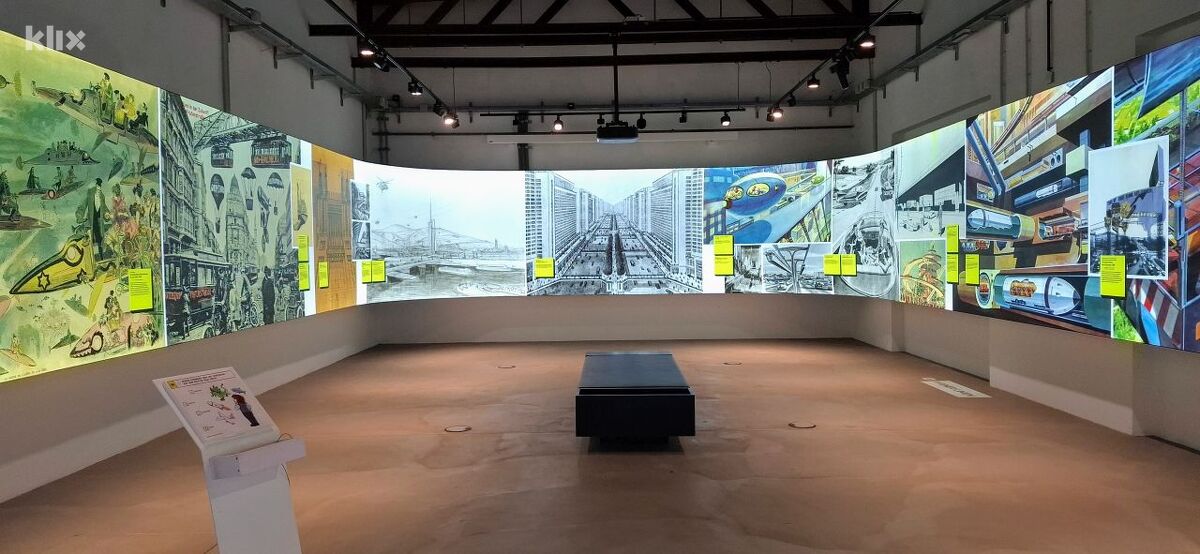 Tematska cjelina posvećena futurističkim idejama o javnom prijevozu (Foto: Klix.ba)