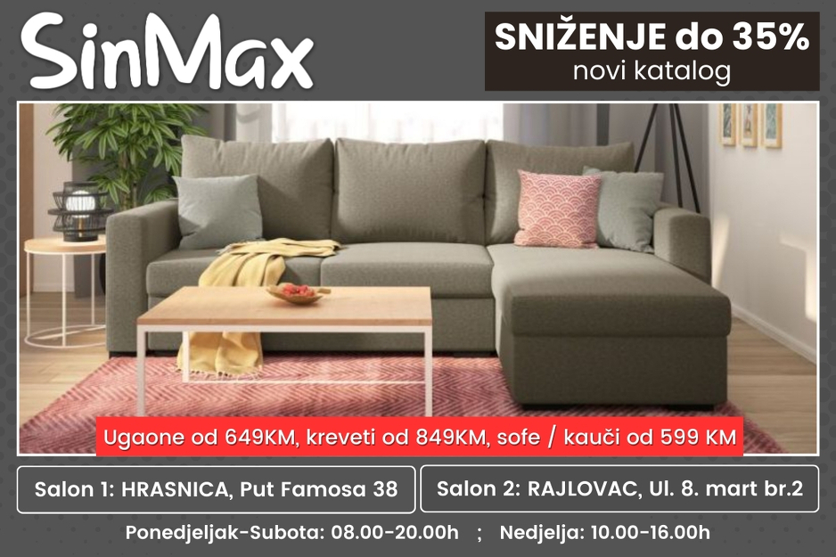 SinMax saloni namještaja