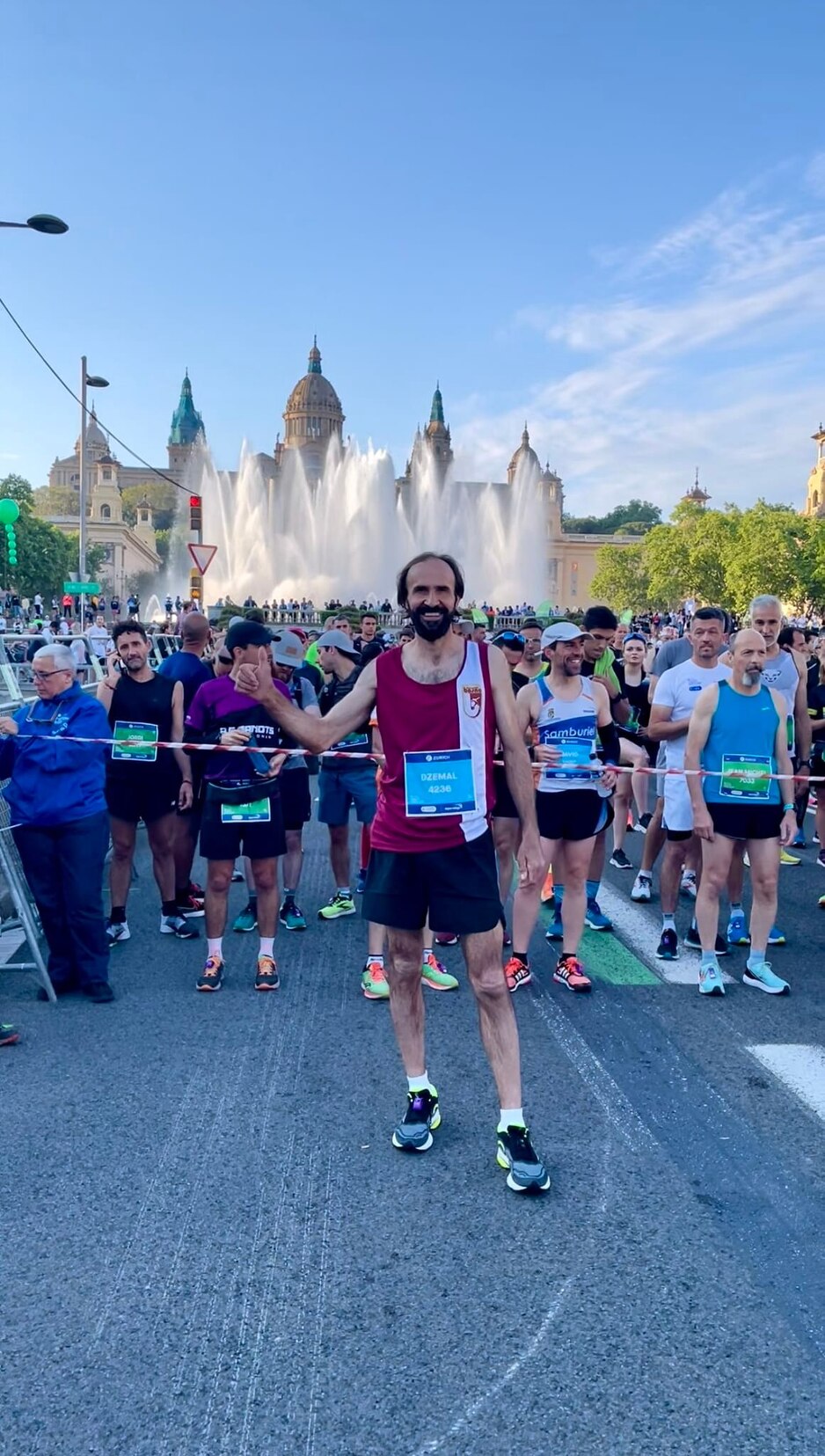 Jašarević na Barcelona Marathonu 2022. godine (Foto: Facebook)