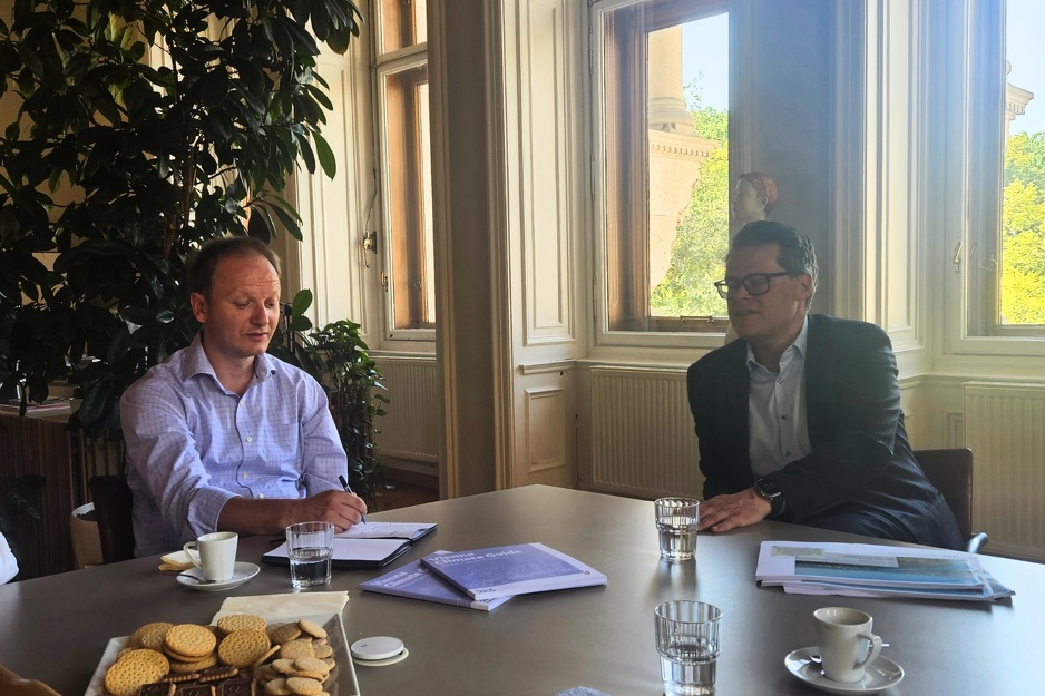 Bojan Bošnjak i Jurgen Czernohorszky (Foto: Grad Beč)