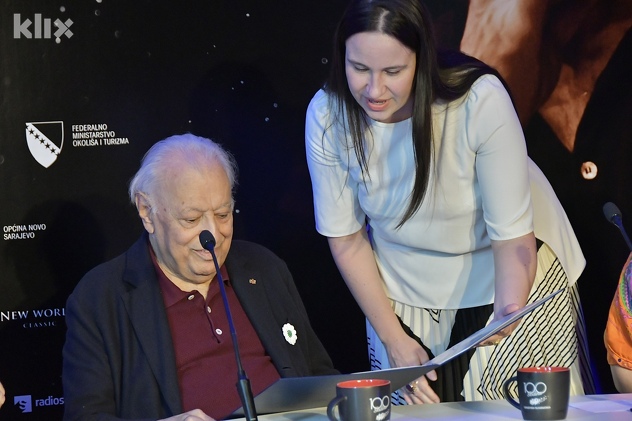 Zubin Mehta i Benjamina Karić (Foto: I. Š./Klix.ba)