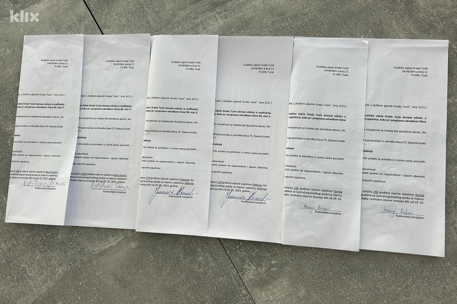 Građanske inicijative adresirane na Gradsko vijeće Tuzle (Foto: A. K./Klix.ba)