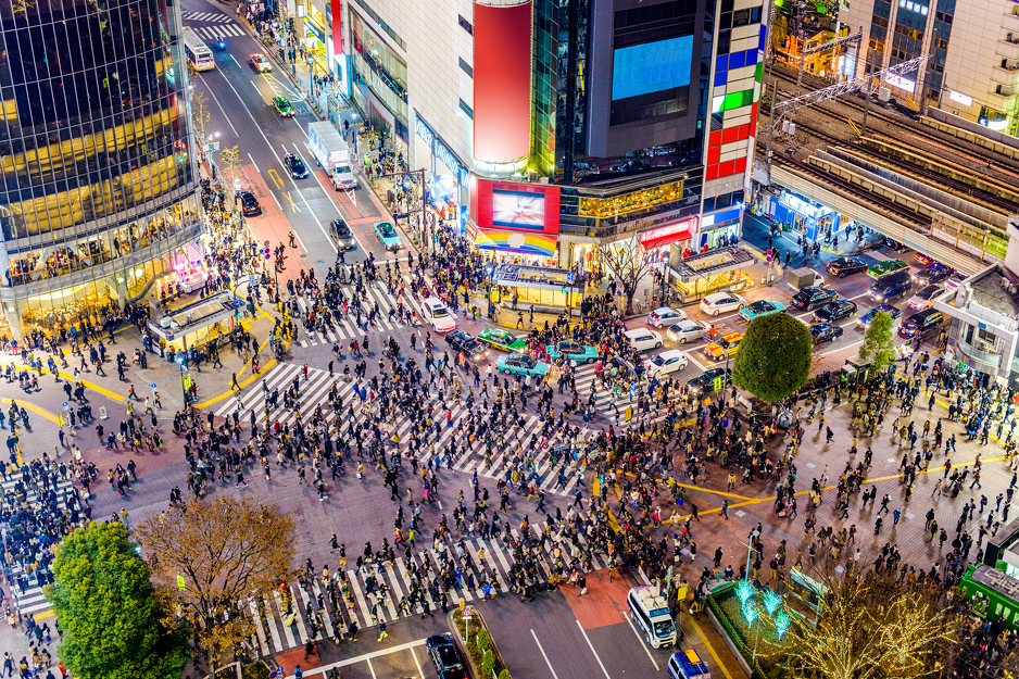 Shibuya, jedna od najprometnijih raskrsnica na svijetu