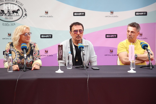 Snežana Đurišić, Dragan Kojić Keba i Nihad Alibegović (Foto: I. L./Klix.ba)