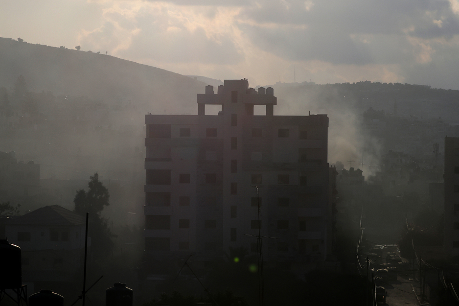 Dim iznad dijela Zapadne obale uslijed svakodnevnih napada IDF-a (Foto: EPA-EFE)