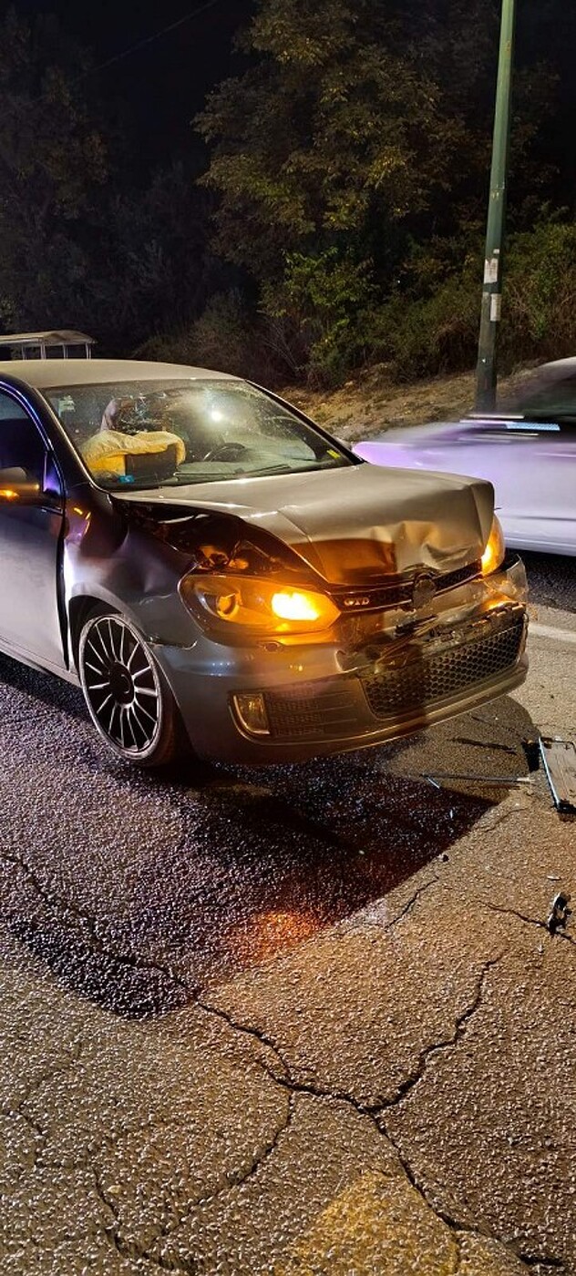 Džakmićev automobil nakon nesreće (Foto: Čitatelj)