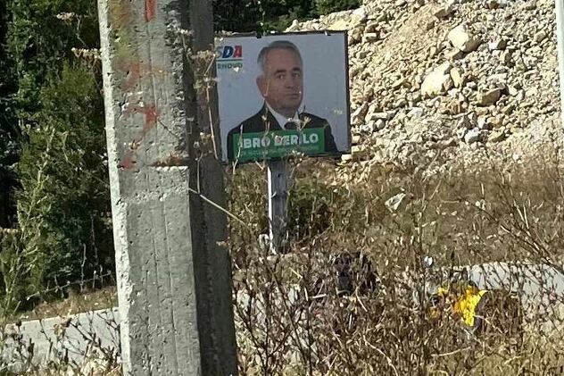 Predizborni plakat Ibre Berila (SDA) na Bjelašnici