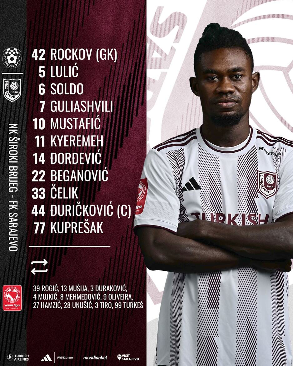 Sastav Sarajeva (Foto: FK Sarajevo)