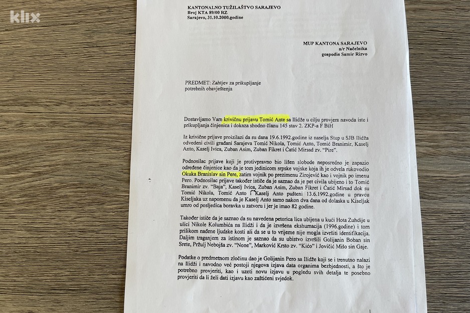 Tužilaštvo KS traži od MUP-a KS istragu i provjeru svih informacija