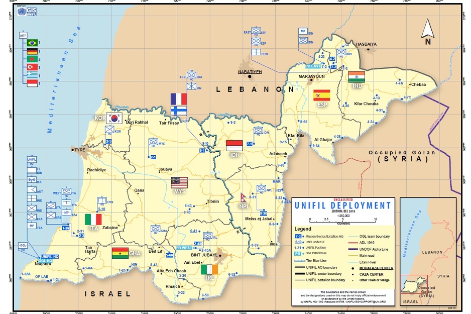 Kako je podijeljen južni Liban i gdje se nalaze vojnici UNIFIL-a
