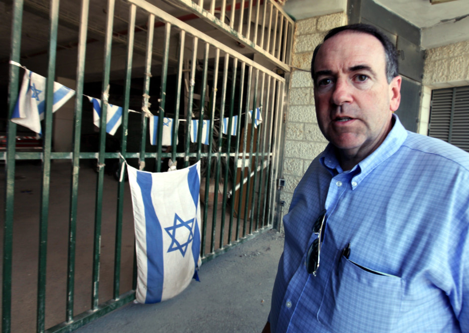 Huckabee u posjeti Zapadnoj obali (Foto: EPA-EFE)