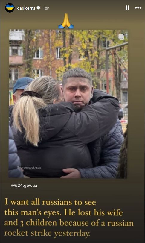 Objava Srne na Instagramu (Foto: Screenshot)