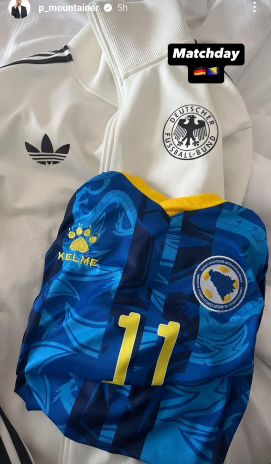 Bh. dres i njemačka trenerka - super kombinacija (Foto: Instagram)