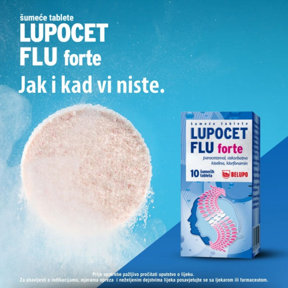 Lupocet Flu Forte idealan je saveznik u borbi protiv prehlade i gripe