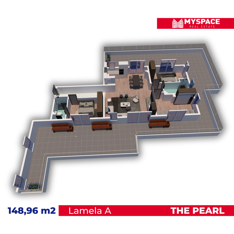 The Pearl penthouse od 148,96 kvadrata