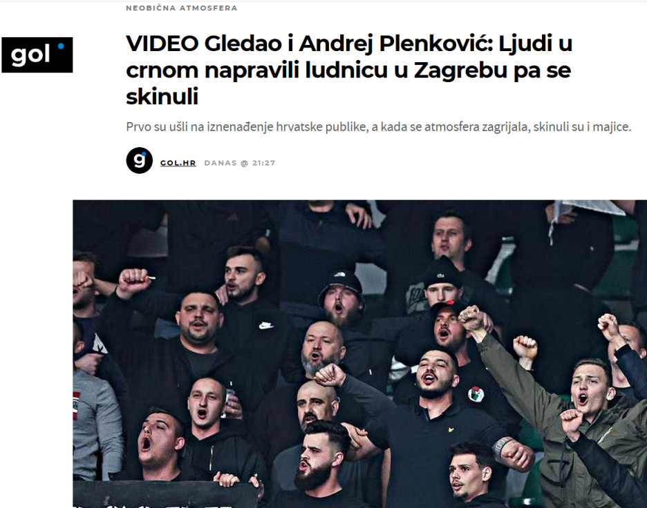 Naslov na hrvatskom portalu gol.hr (Foto: Screenshot)
