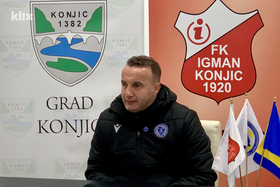 Omer Joldić na konferenciji za medije poslije utakmice (Foto: T. S./Klix.ba)