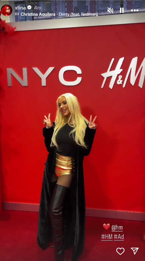 Christina Aguilera (Screenshot/Instagrma)