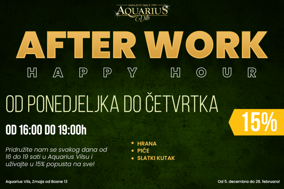 After Work u Aquarius Vilsu