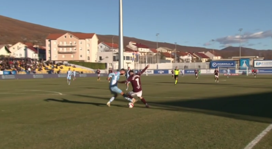 Start Stapića na Guliashviliju zbog kojeg nije dosuđen penal (Foto: Screenshot)