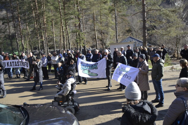 Protesti kod Konjica (Foto: ACT BiH)