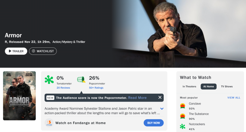 Screenshot/Rotten Tomatoes