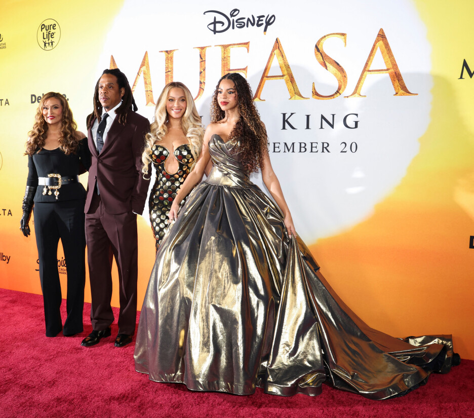 Tina Knowles, Jay-Z, Beyonce i Blue Ivy Carter (Foto: Reuters)