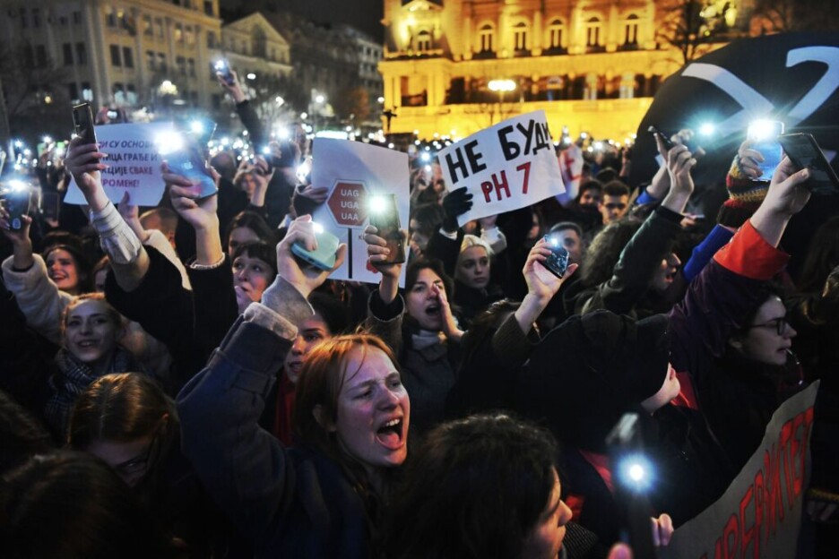 Protesti u Beogradu (Foto: Nova.rs)