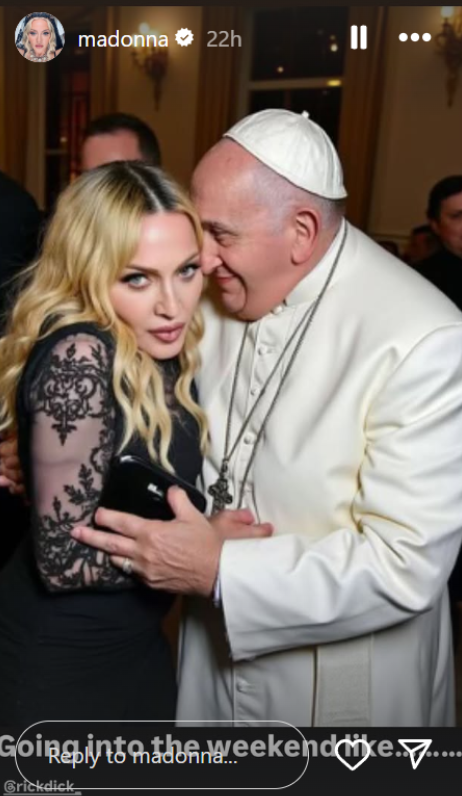 Madona dhe Papa Françesku (Foto: Instagram)