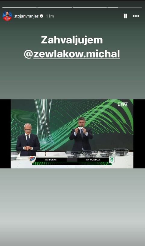 Story Vranješa na Instagramu (Foto: Screenshot)