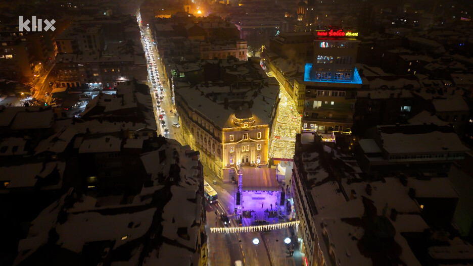 Sarajevo shines in its New Year's attire (Photo: JB/Klix.ba)