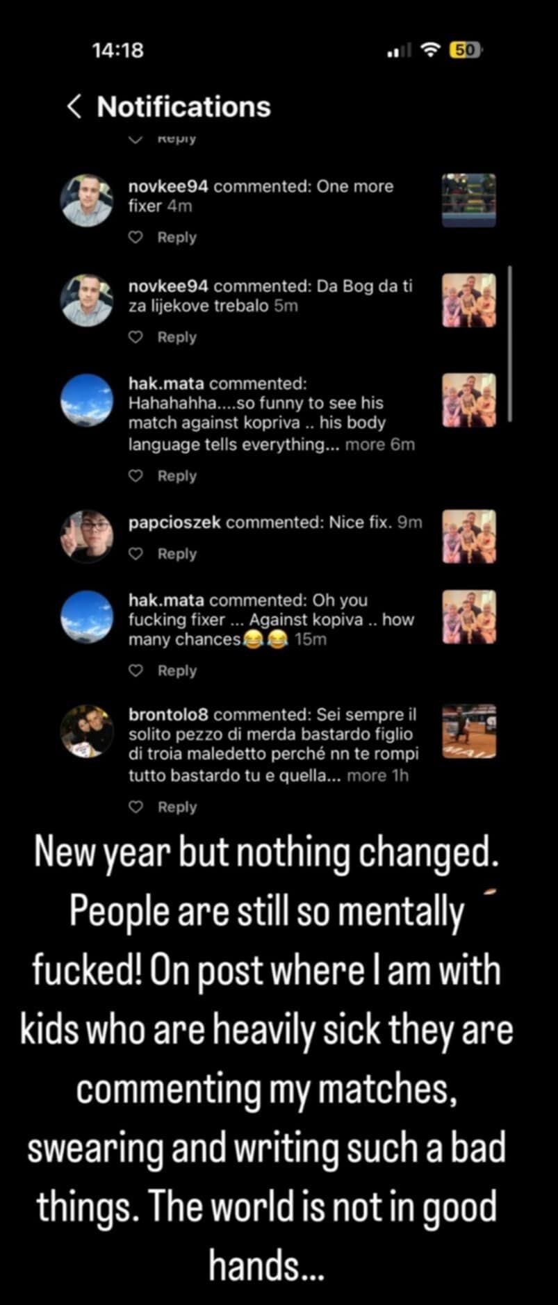 Objava Damira Džumhura na Instagramu (Foto: Instagram)