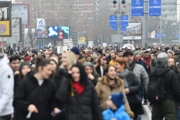 Generalni štrajk u Beogradu (Foto: Vesna Lalić/Nova.rs)