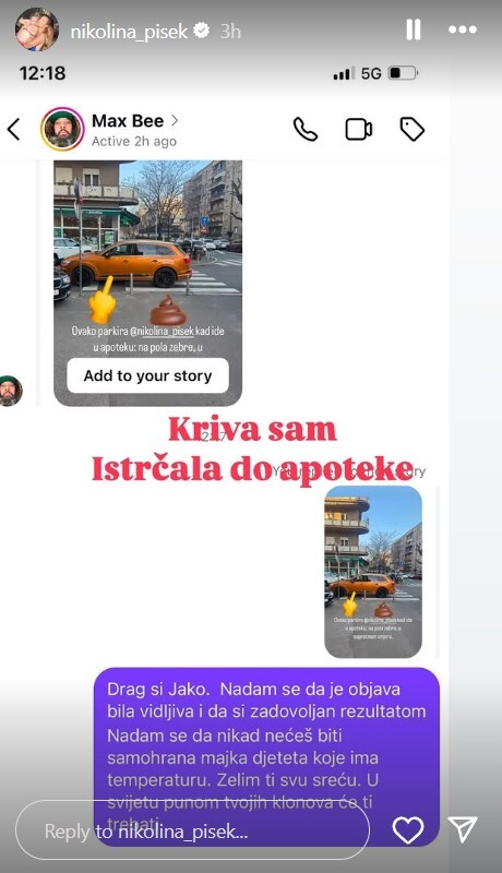 Screenshot: Instagram/nikolina_pisek