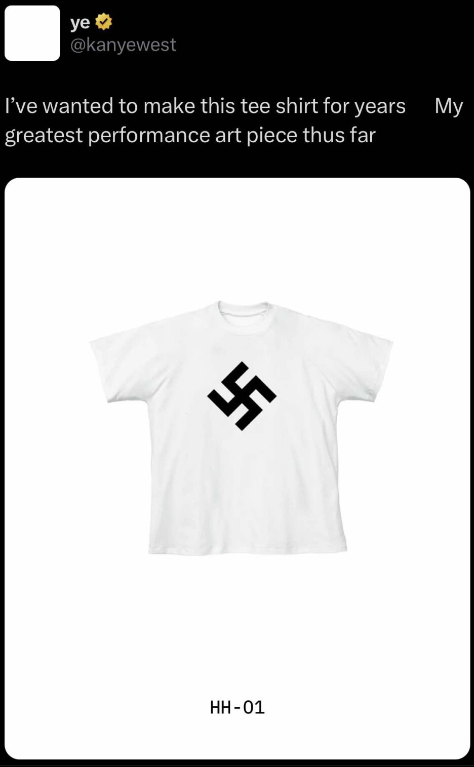 Screenshot: X/kanyewest