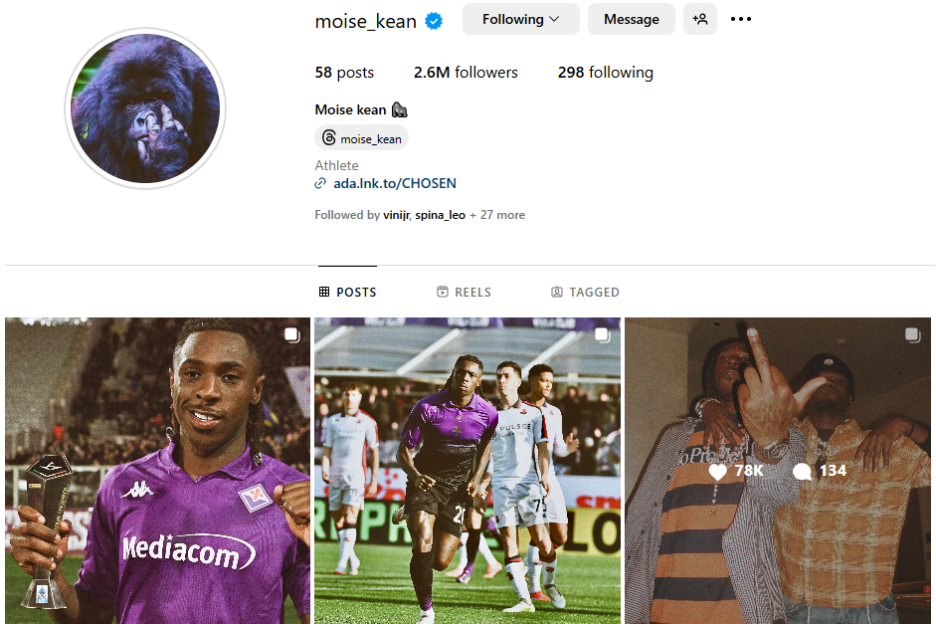 Instagram profil Keana (Foto: Screenshot)