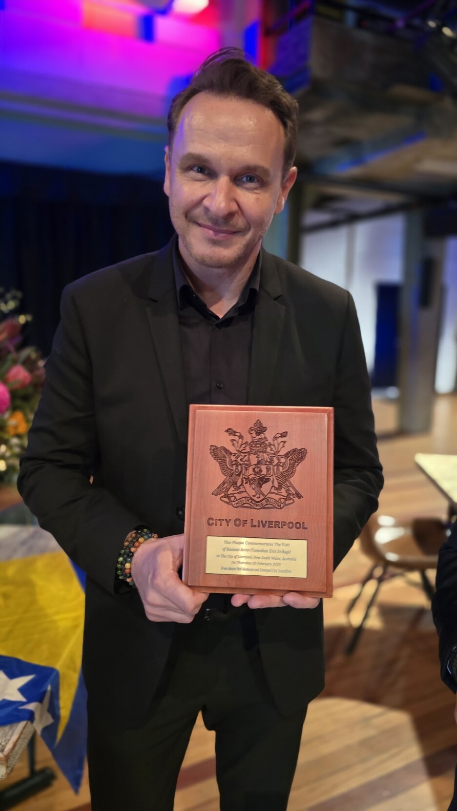 Enis Bešlagić na turneji u Australiji