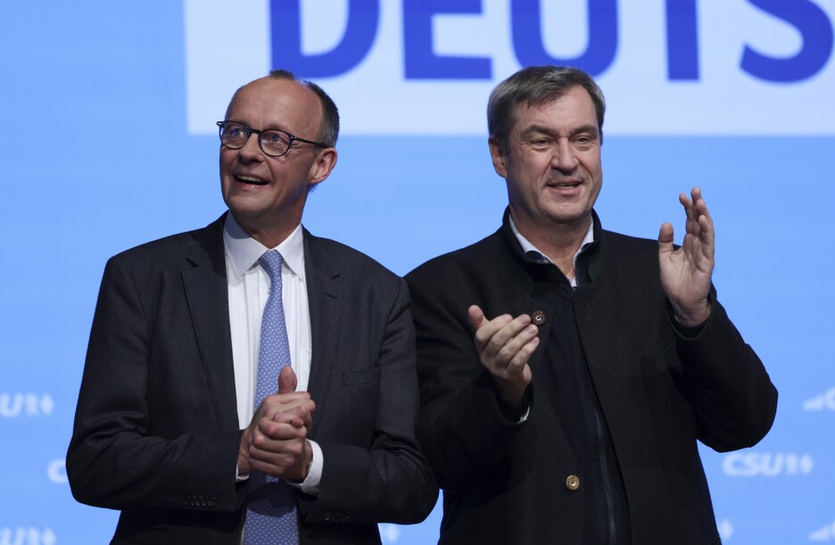 Friedrich Merz i Markus Soder (Foto: EPA-EFE)