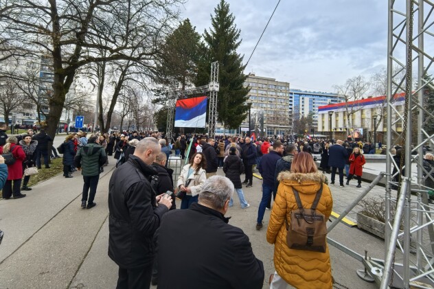 Okupljanje građana u Banjoj Luci (Foto: E. M./Klix.ba)