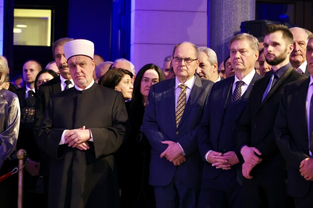 Reis Husein Kavazović, Christian Schmidt i Denis Zvizdić (Foto: I. Š./Klix.ba)