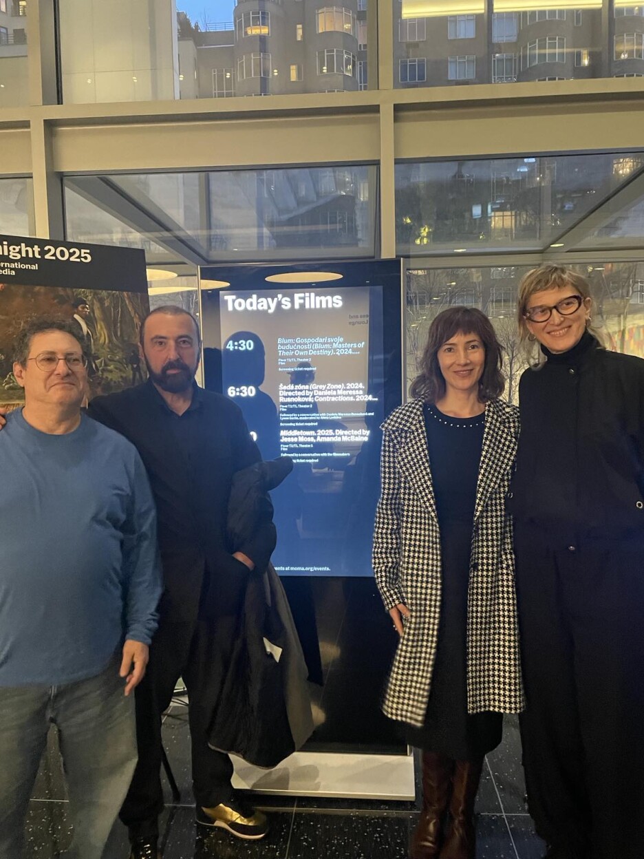 Koproducent Richard Bondi, producent Damir Ibrahimović, unuka Emerika Bluma Sonja Blum i Jasmila Žbanić