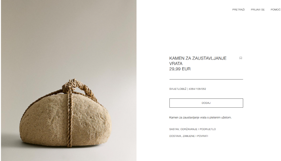Screenshot/Zara