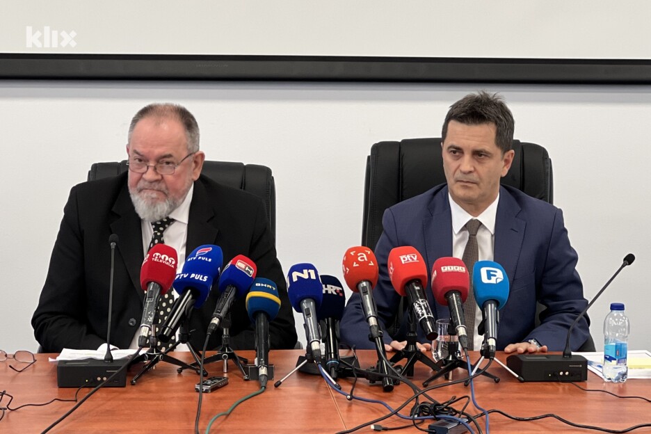 Ivanović i Pisić na konferenciji za medije (Foto: A. K./Klix.ba)