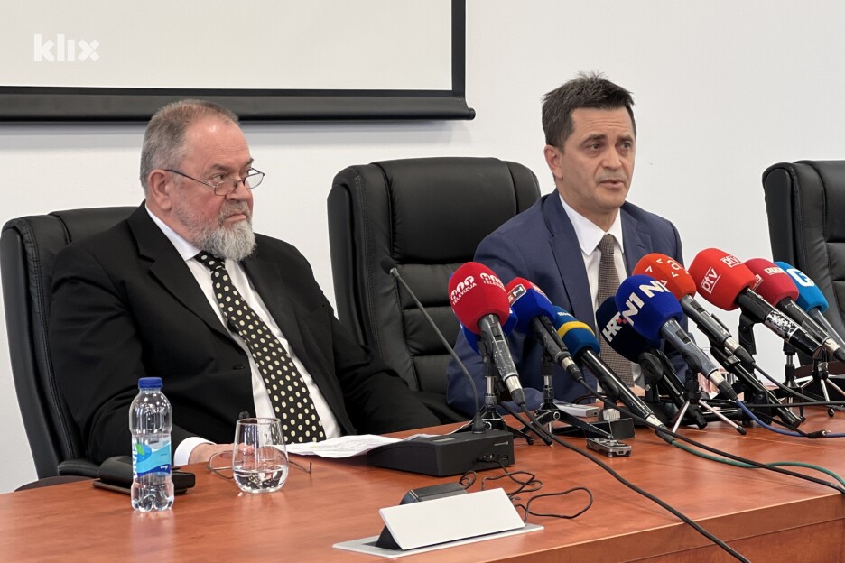 Ivanović i Pisić na konferenciji za medije (Foto: A. K./Klix.ba)
