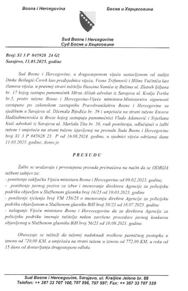 Prva strana presude