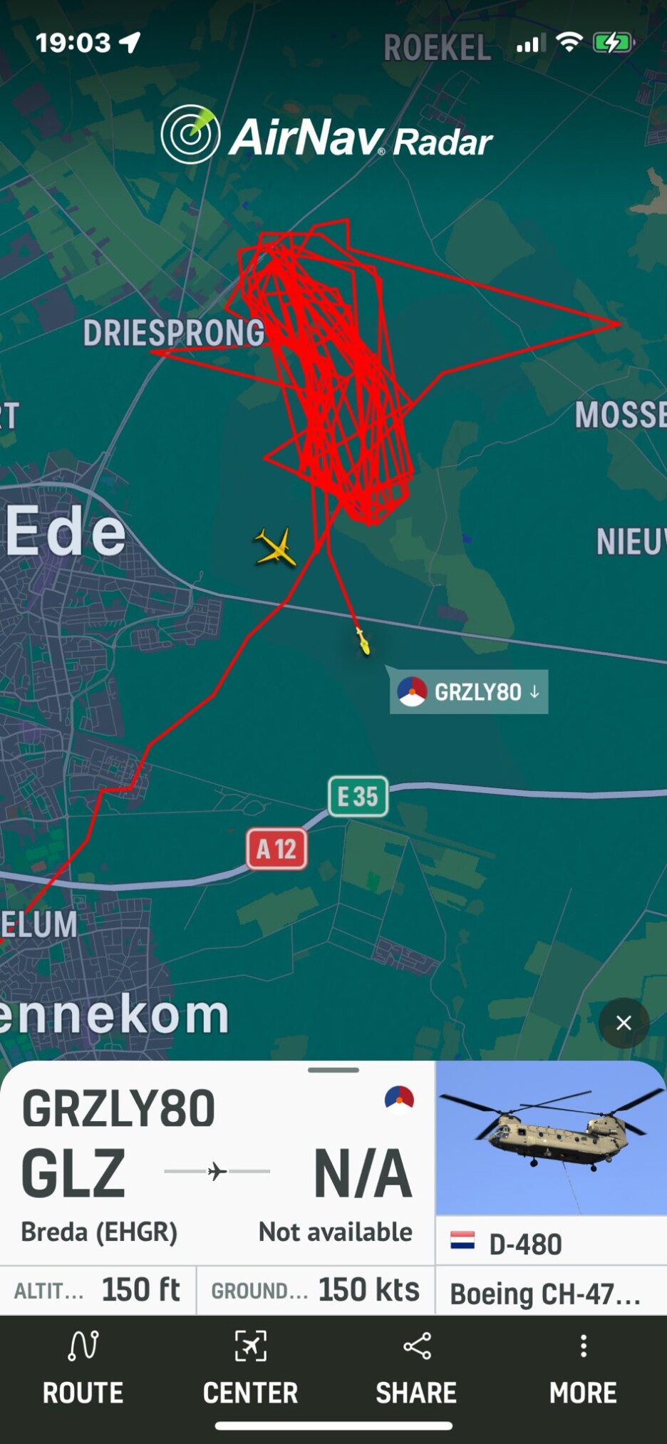 Mapa gdje je poslan helikopter na gašenje požara