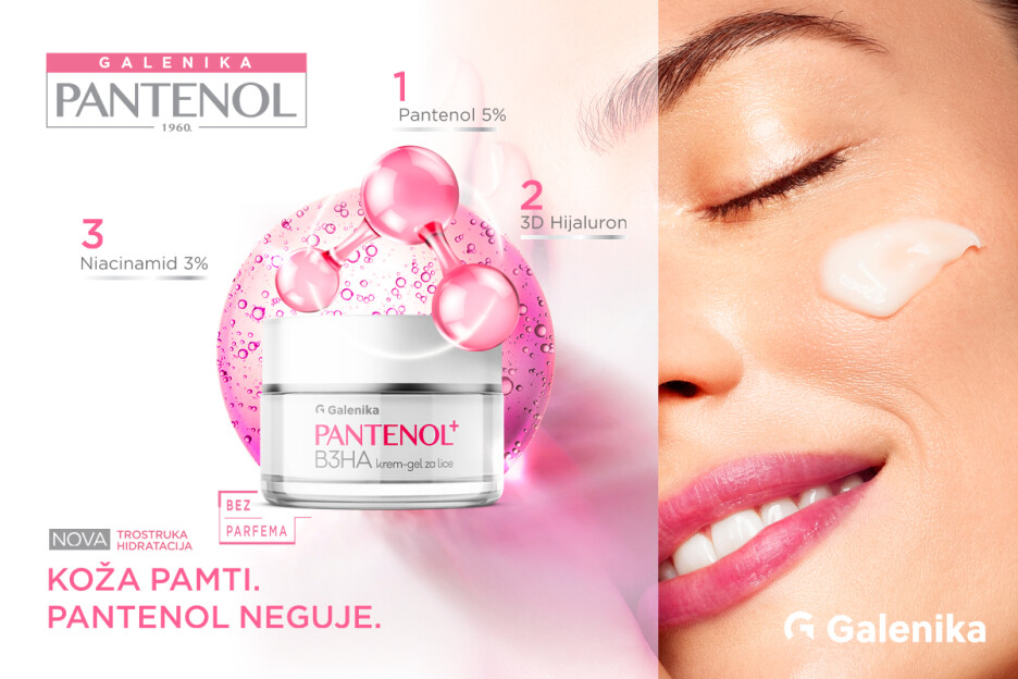 Pantenol+B3HA krem-gel za lice