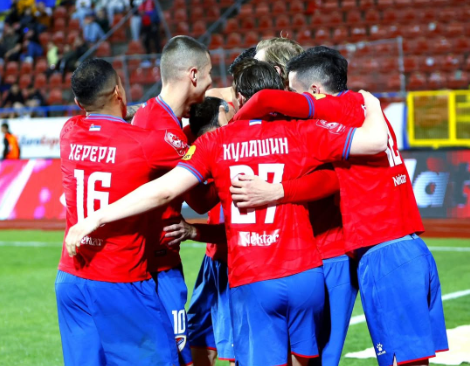 Slavlje igrača Borca (Foto: FK Borac)