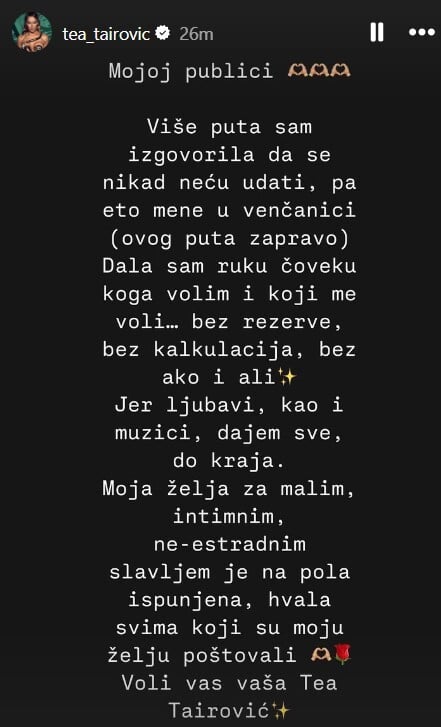 Screenshot: Instagram/tea_tairovic