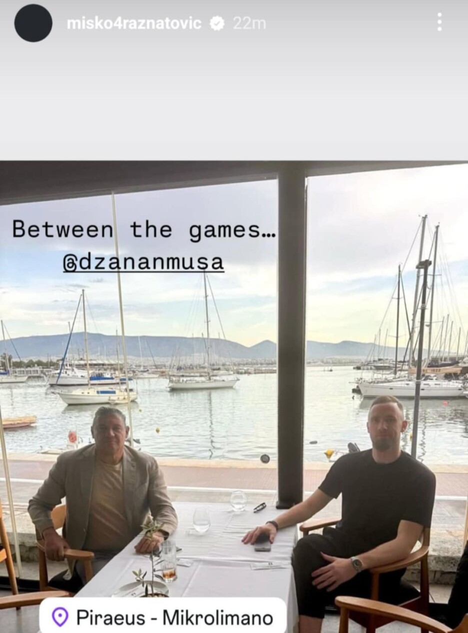 Ražnatović se susreo s Musom u Pireju (Foto: Instagram)